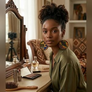 African NWT Ankara Kente Fabric Earrings